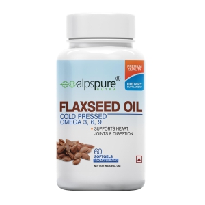 Flaxseed Oil Softgel Capsules-60 Capsules