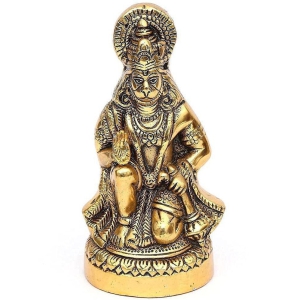 TISYAA - Brass Lord Hanuman Idol ( 14 cm )