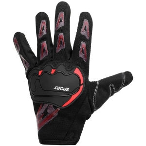 ZAYSOO Full Fingers Nylon Riding Gloves ( Pair of 1 ) - M