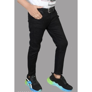 ICONIC ME- Boys Solid Black Jeans - None