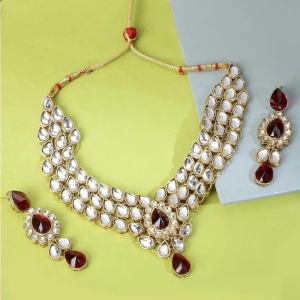 red-white-kundan-jewellery-set-buy-1