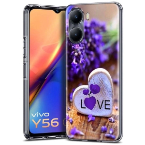 Fashionury Multicolor Printed Back Cover Silicon Compatible For Vivo Y56 ( Pack of 1 )