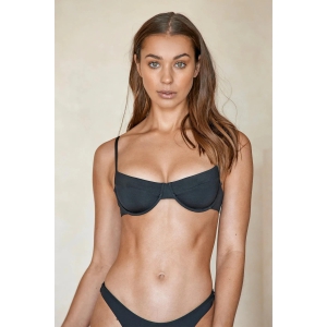 Underwired Bralette Black Two Pcs Bikini-M