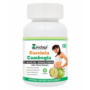 Zindagi Garcinia Cambogia Capsules - Weight Loss Capsules 60 gm Unflavoured Single Pack