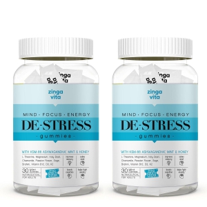 De-Stress Gummies With Honey-Pack of 2  (2 months)