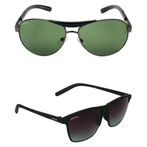 Creature - Black Rectangle Sunglasses Pack of 2 - Medium