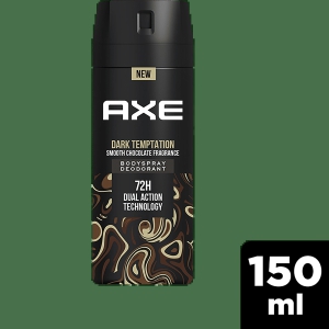 Axe Dark Temptation - Long Lasting Deodorant, Body Spray, For Men, 150 Ml