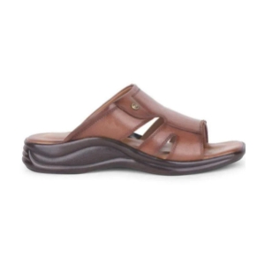 Liberty Tan Mens Leather Slipper - None