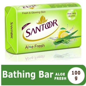 SANTOOR ALOE FRESH BATHING BAR 100GM