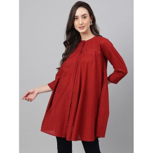 janasya-maroon-cotton-womens-tunic-pack-of-1-none