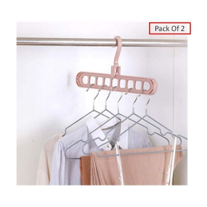 Tapixaa Plastic Hanging Hook Hanger for Wardrobe Clothes Hanging organizer