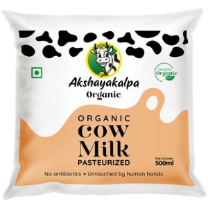 Organic Cow Milk Pasteurized 500 Ml