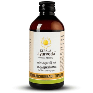 Kerala Ayurveda Kottamchukkadi Thailam 200 ML, For Tennis Elbow & Sports injuries, Relieves joint swelling and inflammation, Oil for Spondylosis