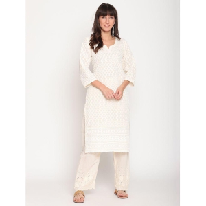 queenley-beige-cotton-womens-straight-kurti-pack-of-1-xxl