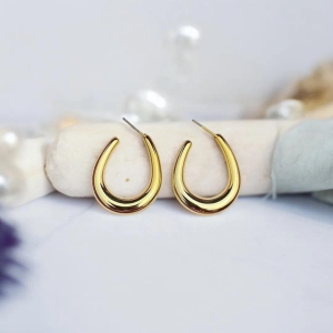 Oval Shape Statement Hoops - Buy Any 5 for Rs. 500