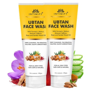 Intimify Ubtan Face Wash, face wash, anti aging face wash, skin brightening face wash, 100 gm