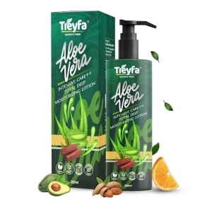 Treyfa Aloevera Red sandal moisturizer body lotion for intense skincare