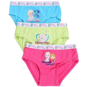 Bodycare - Multi Cotton Girls Panties ( Pack of 3 ) - None