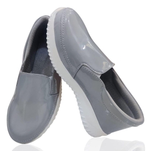 Amello Women''s | Ladies | Females | Girls Comfortable, Fashionable, Synthetic Leather, Shoes College, Regular Wear | Casual Sneakers Grey