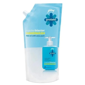 Godrej Protekt Master Blaster Blue Handwash Refill Pack 720 Ml