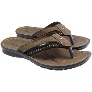 Walkaroo boys W1030 Flip-Flops-Brown