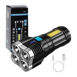 ASIAN - Above 50W Rechargeable Flashlight Torch ( Pack of 1 )