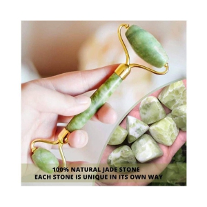 Queue Natural Real Jade Roller Facial Skin Massager Stone for Face Neck Face Roller