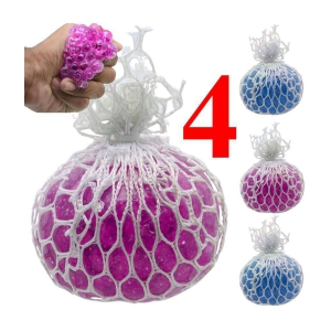 JMALL 4 Pieces Villa Squishy Jelly Anti Stress Ball Squeeze Balls Pack of 4