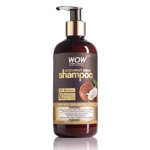 WOW Skin Science Coconut Milk Shampoo (New) - No Parabens, Sulphate, Silicones, Color & Salt - DHT BLOCKERS - 300mL