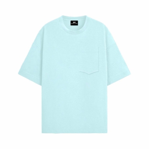 Oversized T-Shirt - Pacific Aqua-XL