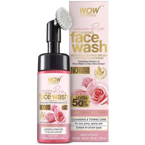 WOW Skin Science Himalayan Rose Face Wash Tube - for Cleansing & Toning- No Parabens, Sulphates, Silicones & Color - 100mL