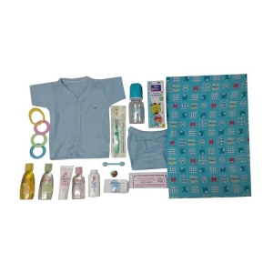 Baby Gift Box With Johnsons Baby Care Blue