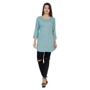 jc4u-green-rayon-womens-straight-kurti-m