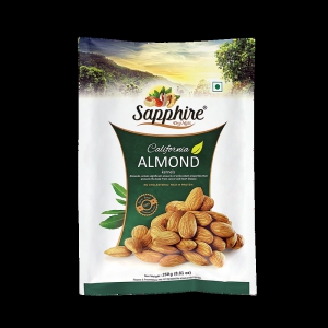 SAPPHIRE California Almonds/Badam Kernels (Independent) Pack of 4 (250gm X 4)