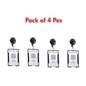 Dey's Plastic 4 ID Badge Holder ( pack of 4 )