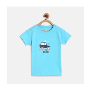 MINI KLUB - Blue 100% Cotton Girls T-Shirt ( Pack of 1 ) - None