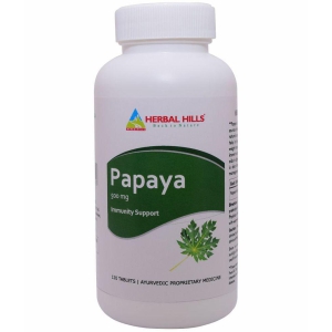 Herbal Hills Papaya Tablet 120 no.s Pack Of 1