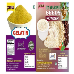 Combo Offer (100 G + 100 G) - Tamarind Seed Powder & Gelatin Powder 100% Pure Edible - For Knee Pains