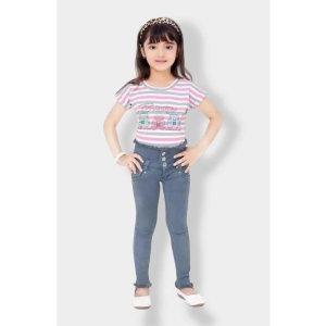 ICONIC ME Kids Girls Premium Denim Jeans - None