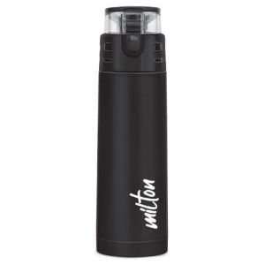 Milton Atlantis 600 Thermosteel Insulated Water Bottle, 500 ml, | Hot and Cold | Leak Proof | Office Bottle | Sports | Home | Kitchen | Hiking | Treking | Travel | Easy to Carry | Rust Proof