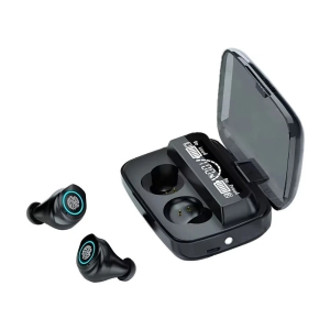 VERONIC M17 Bluetooth True Wireless (TWS) In Ear 30 Hours Playback Low Latency,Powerfull bass IPX4(Splash & Sweat Proof) Black