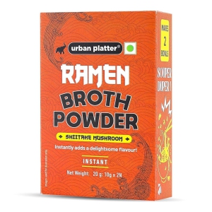 Urban Platter Shiitake Mushroom Ramen Broth Powder, 10g x 2N (2 Servings | Instant Ramen Broth Powder)