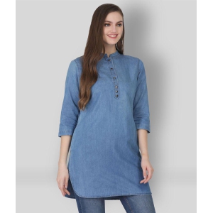 saakaa-blue-denim-womens-a-line-top-pack-of-1-l