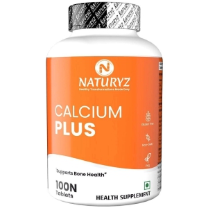 NATURYZ Calcium Plus with Calcium Citrate, Vitamin D, zinc, Magnesium for Bone Health - 100 Tablets