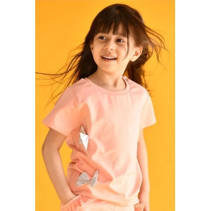 PEACH SILVER BOW TOP-12-14 YEARS / 1N / Multi