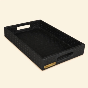 Small Rectangular Tray Black-Black