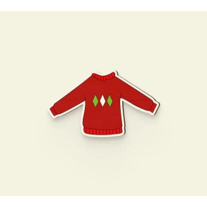 Red Sweater Pin-1.5 x 0.9 in