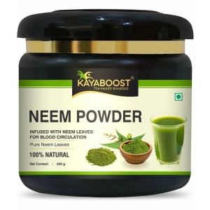 KAYABOOST Neem Powder for Eating | Face Pack | Diabetes | Drink | Fever | Liver (200 g)