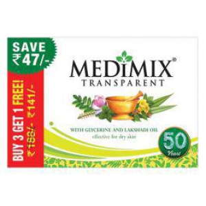 Medimix Transparent Soap 125gBuy 3 Get 1 Free