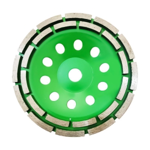 7 Inch Double Row Diamond Grinding Wheel - Concrete Stone Ceramic Turbo Grinding Cup Wheel